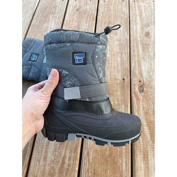 NEW STORM Kids Unisex Waterproof Cold Weathers Boots Shoes Size 2 - Picture 4 of 7